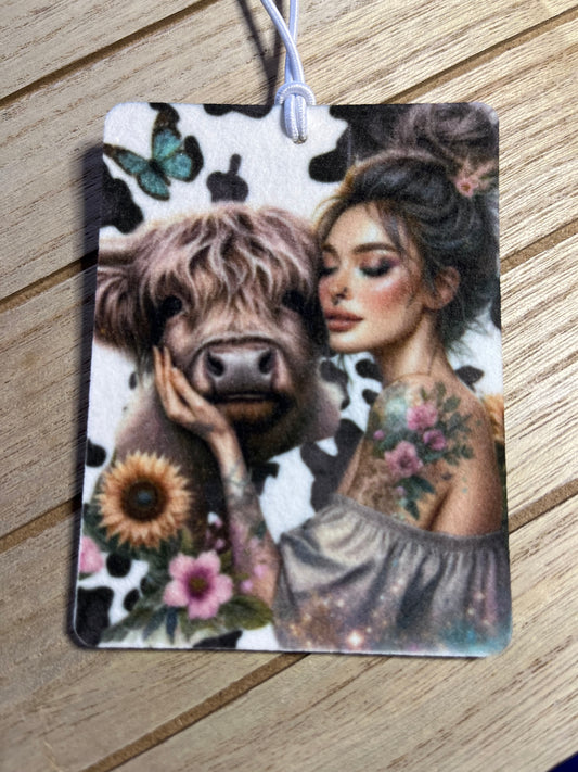 Car Freshies - Highland cow 1